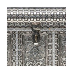 Scatola-Portagioie Alexandra House Living Argentato Alluminio Legno MDF 20 x 25 x 30 cm