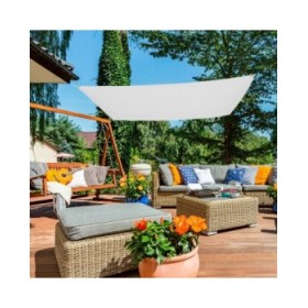 Vele parasole Aktive Triangolare Bianco 300 x 400 cm (4 Unità)