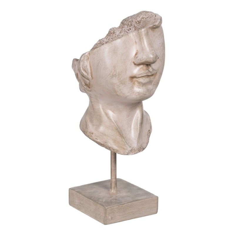 Statua Decorativa Beige Faccia 12,5 x 13,5 x 27,5 cm