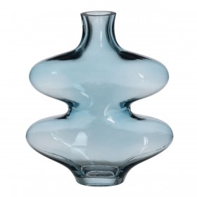 Vaso Azzurro Cristallo 18 x 7,5 x 21,5 cm
