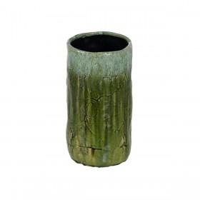 Vaso Verde Ceramica 17,5 x 17,5 x 33 cm