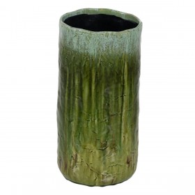 Vaso Verde Ceramica 21 x 21 x 41 cm