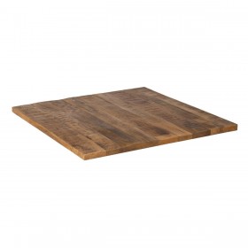 Piano del tavolo Quadrato Beige Legno di mango 80 x 80 x 3 cm