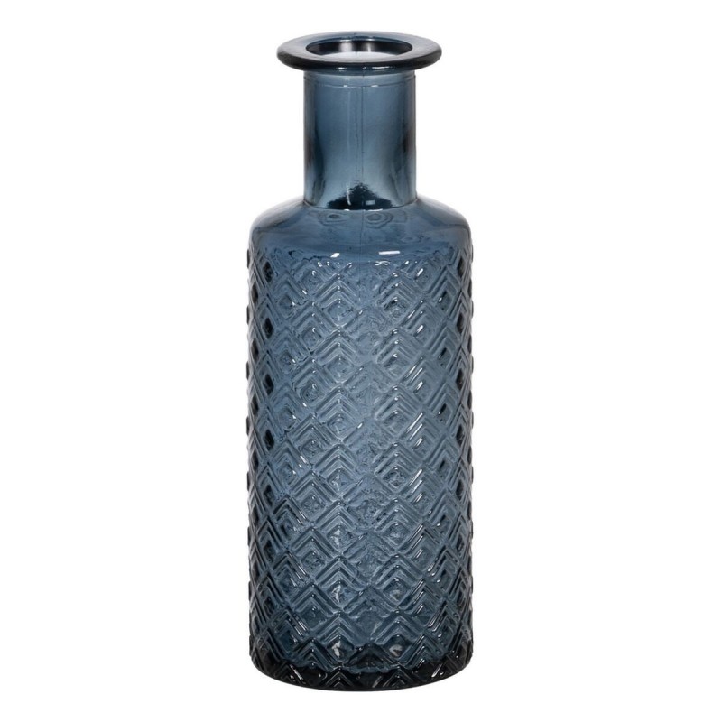 Vaso WE CARE Azzurro vetro riciclato 9 x 9 x 28 cm