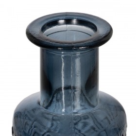 Vaso WE CARE Azzurro vetro riciclato 9 x 9 x 28 cm