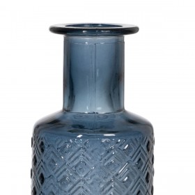 Vaso WE CARE Azzurro vetro riciclato 9 x 9 x 28 cm