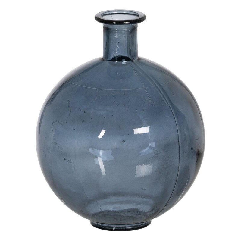 Vaso Azzurro vetro riciclato 20 x 20 x 25 cm