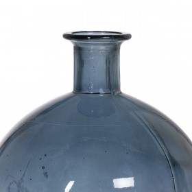 Vaso Azzurro vetro riciclato 20 x 20 x 25 cm