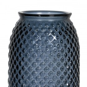 Vaso Azzurro vetro riciclato 15 x 15 x 28 cm
