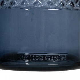 Vaso Azzurro vetro riciclato 15 x 15 x 28 cm
