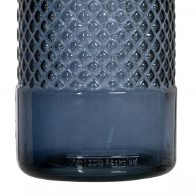 Vaso Azzurro vetro riciclato 15 x 15 x 28 cm