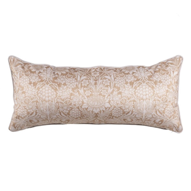 Cuscino Beige Fiori 90 x 40 cm