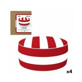 Pouf Gonfiabile Aktive A strisce Coloniale 53 x 23 x 53 cm (4 Unità)