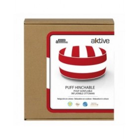 Pouf Gonfiabile Aktive A strisce Coloniale 53 x 23 x 53 cm (4 Unità)