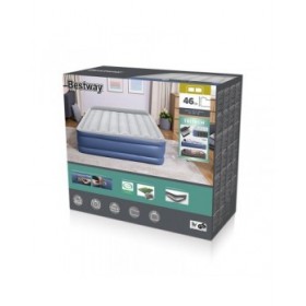 Bestway Letto Matrimoniale con Motore 203x152x46 cm Gonfiabile e Camping 67630