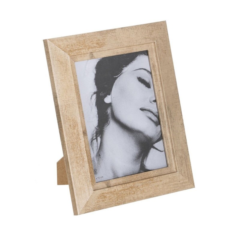 Cornice Portafoto Beige Legno Cristallo