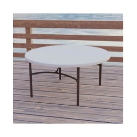 Tavolo aggiuntivo Lifetime Crema 152 x 74 x 152 cm Acciaio Plastica