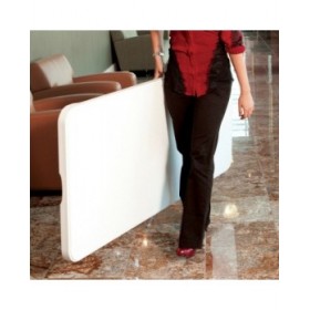 Tavolo Pieghevole Lifetime Bianco Acciaio Plastica 182 x 73,5 x 76 cm