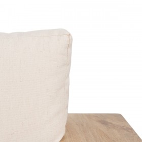 Divano da Giardino Naturale Legno di mango Foam Fibra naturale 198 x 88 x 67 cm