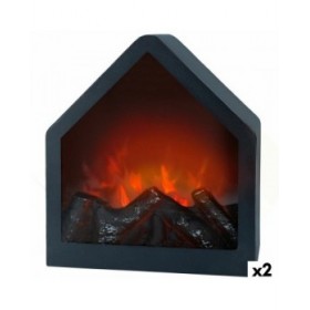 Camino Elettrico Decorativo da Parete Ambients 20 x 23 x 14 cm (2 Unità)