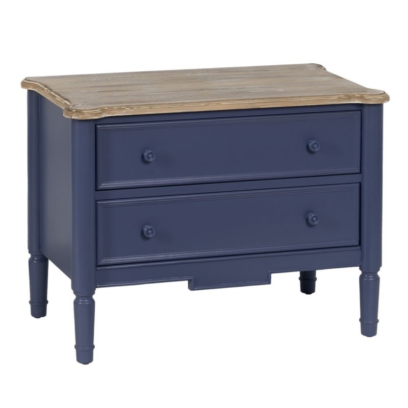 Mobile Aggiuntivo Azzurro Naturale Legno di abete Legno MDF 80 x 45 x 60 cm