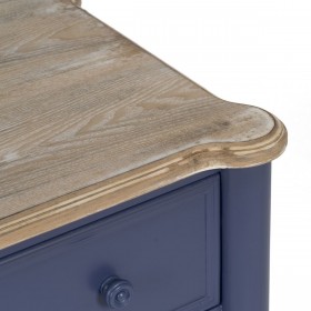 Mobile Aggiuntivo Azzurro Naturale Legno di abete Legno MDF 80 x 45 x 60 cm