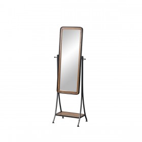 Specchio spogliatoio Nero Naturale 62 x 42 x 174 cm