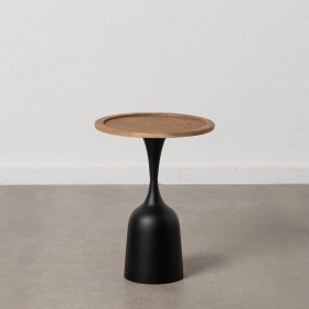 Tavolo aggiuntivo Nero Dorato Ferro 40 x 40 x 52 cm
