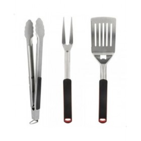 Set Utensili da Barbecue Aktive 3 Pezzi Barbecue Acciaio inossidabile 9 x 41 x 5 cm (4 Unità)