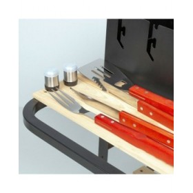 Set Utensili da Barbecue Aktive 7 Pezzi Barbecue Acciaio inossidabile 42 x 67 x 3 cm (4 Unità)