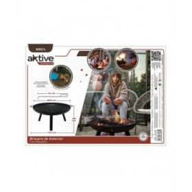 Braciere Aktive Rotondo Esterno Giardino 59 X 28 X 59 CM