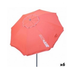 Ombrellone Aktive UV50 Ø 200 cm Corallo Poliestere Alluminio 200 x 198 x 200 cm (6 Unità)