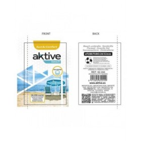 Ombrellone Aktive UV50 Ø 200 cm Corallo Poliestere Alluminio 200 x 198 x 200 cm (6 Unità)