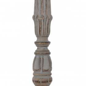 Candelabro Bianco Naturale Ferro Legno di mango 19 x 19 x 68,5 cm