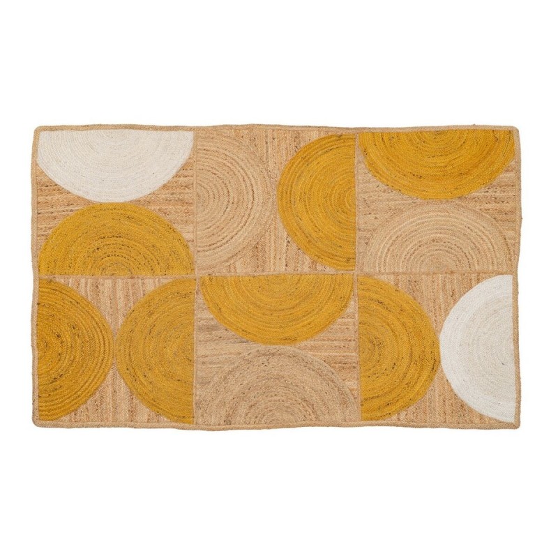 Tappeto Giallo Naturale 160 x 230 cm Juta