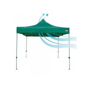 Gazebo Aktive Pieghevole Altezza regolabile Acciaio Poliestere 420D Oxford Verde 300 x 320 x 300 cm
