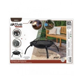 Braciere Aktive Rotondo Esterno Giardino 55 x 42 x 55 cm