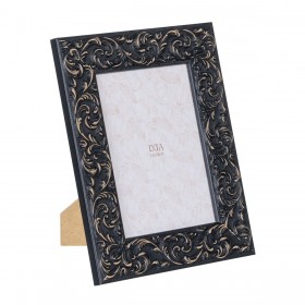 Cornice Portafoto Nero Legno MDF 13 x 18 cm 21 x 1,5 x 25,5 cm