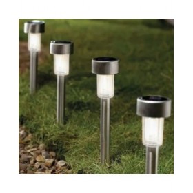 Picchetto solare da giardino Aktive Plastica 5,5 x 36 x 5,5 cm (24 Unità)