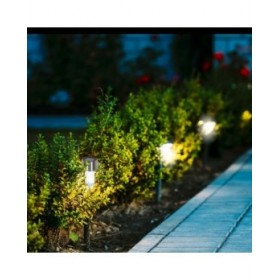Picchetto solare da giardino Aktive Plastica 5,5 x 36 x 5,5 cm (24 Unità)