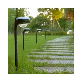 Set di picchetti solari da giardino Aktive 2 Pezzi polipropilene 11 x 49 x 12 cm (4 Unità)