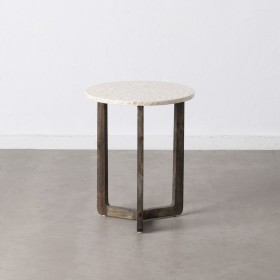 Tavolo aggiuntivo Marrone Beige Madreperla Legno MDF 45 x 45 x 55 cm