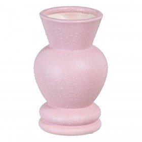 Vaso Rosa Ceramica 11 x 11 x 17 cm