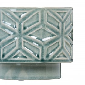 Vaso Azzurro Ceramica 13,5 x 13,5 x 11,5 cm