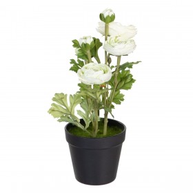 Pianta Decorativa Poliestere Polietilene Ferro Fiore 12,5 x 12,5 x 37 cm