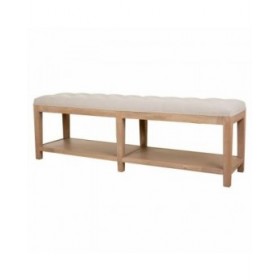 Panca Alexandra House Living Grigio Crema 38 x 51 x 150 cm