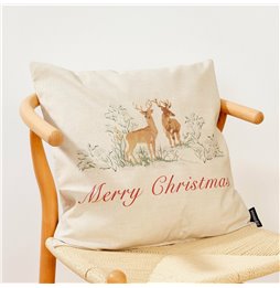 Cuscino Crema 40 x 40 cm Quadrato Floreale