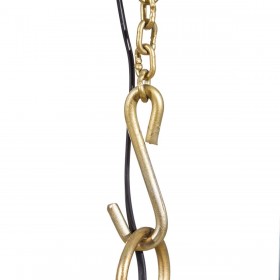 Lampadario Bronce Cristallo Ferro 40 W 240 V 35 x 35 x 28 cm Moderno