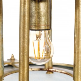Lampadario Bronce Cristallo Ferro 40 W 240 V 50 x 50 x 32 cm