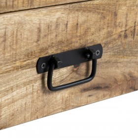 Tavolo aggiuntivo MARA Nero Naturale 100 x 60 x 45 cm 100 x 45 x 60 cm